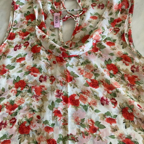 Sleeveless blouse like new, airy, multicolored, size large