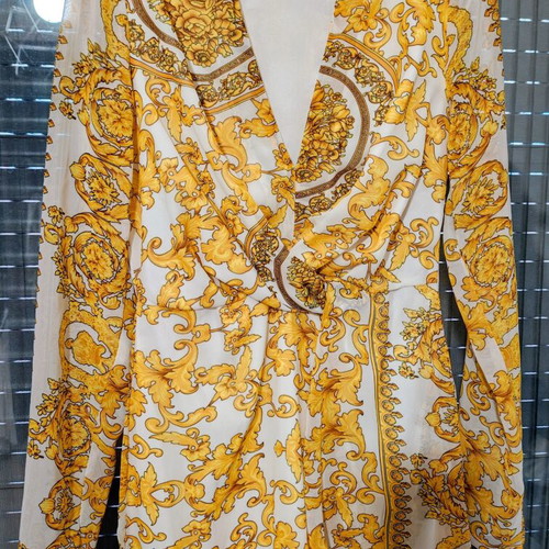 Dress with yellow floral pattern, EU36 small