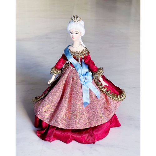 Vintage Russian porcelain doll Catherine the Great like new