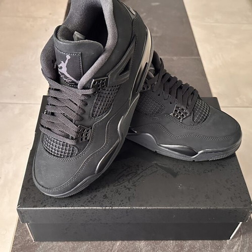 Nike Air Jordan 4 Black Cat 2025 sneakers new, size 43, black