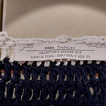 Zara Trafaluc blue white crochet vest like new, size M