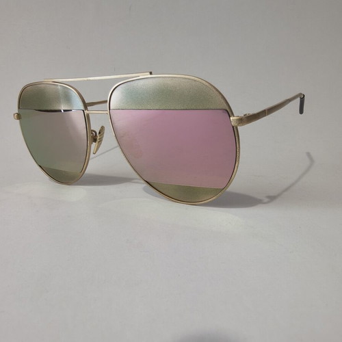 Unisex sunglasses new, gold color with split lens design