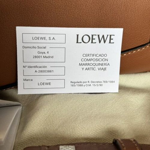 Loewe shoulder bag new brown leather