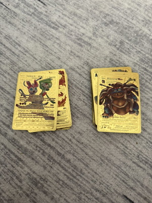 Custom Pokemon gold cards pack of 51, like new