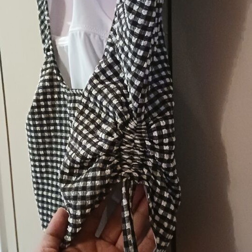 Tezenis one-piece swimsuit Lartz new, size L, black and white