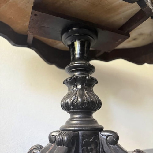 Victorian table with marble used