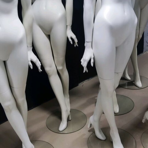 Display mannequins used, female and male with bases