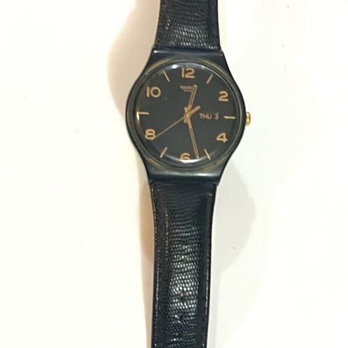 Swatch unisex watch used, black