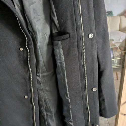 H&M Black Coat XL Like New