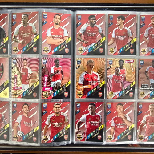 Panini Adrenalyn XL FIFA 365 2024 album with 218 cards