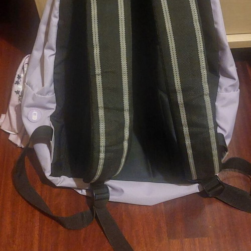 Polo backpack like new, lilac with POLO scarf