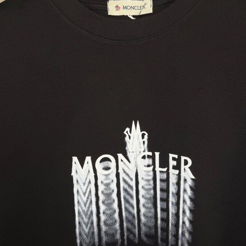 Moncler T-shirt new, black, cotton, sizes XL and XXL