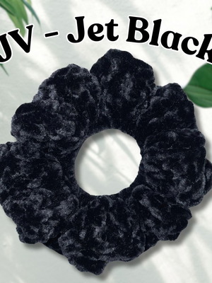 Handmade Scrunchie Jet Black new