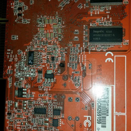 Asus Radeon 9950 128MB AGP graphics card used with artifacts