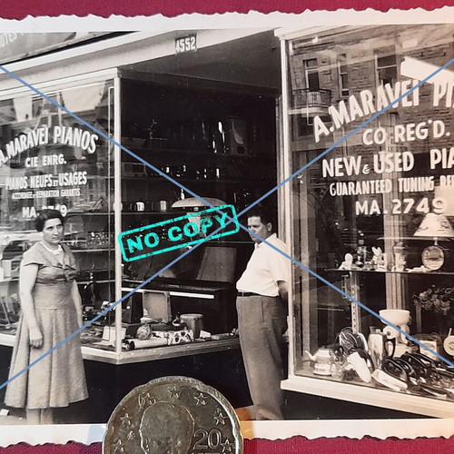A. Maravei Pianos Vintage Photos Montreal 1950s