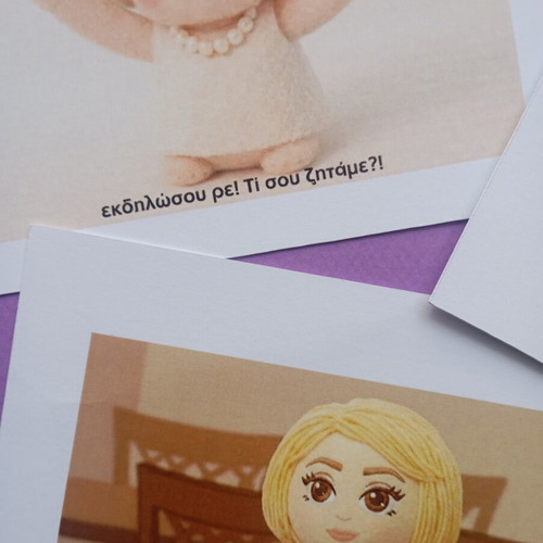 Soso, Deni, Jose postcard set like new