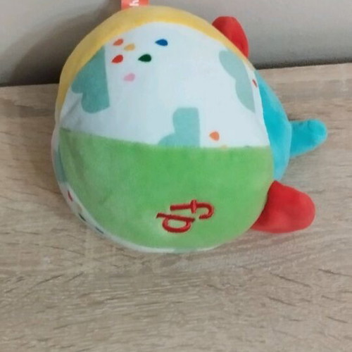Fisher Price Elephant Fabric Rattle Ball 12cm like new