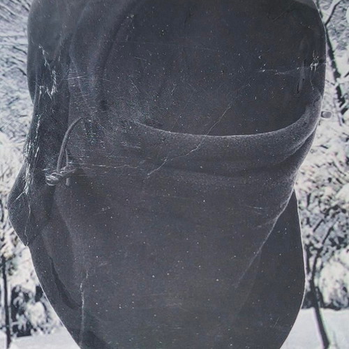 Balaclava full face like new, black, thermal fleece