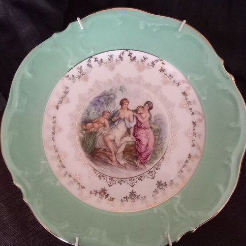 Gloria Alt-Wien antique porcelain plate, 21 cm