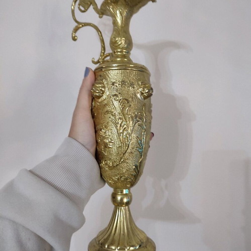 Amphora used, old decorative item 33cm and 39.5cm high