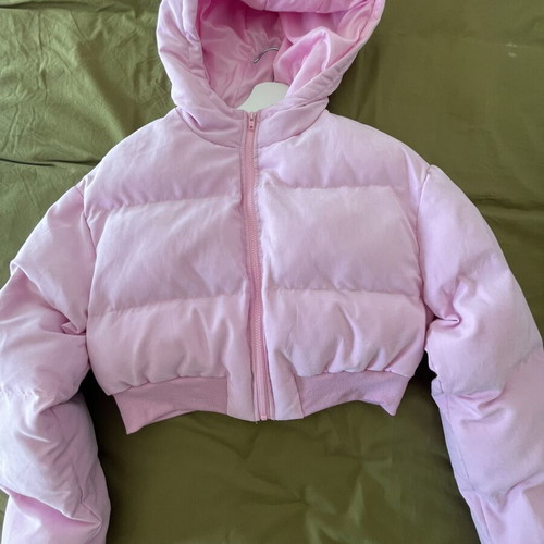 Pink winter padded jacket, size small