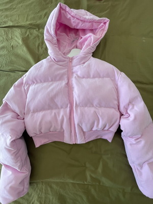 Pink winter padded jacket, size small