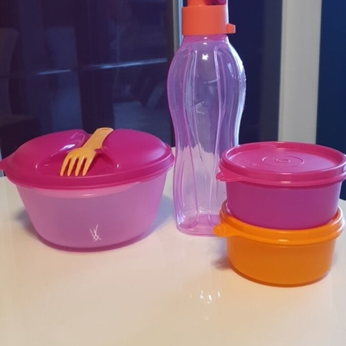 Tupperware set of 4 pieces new, airtight and watertight