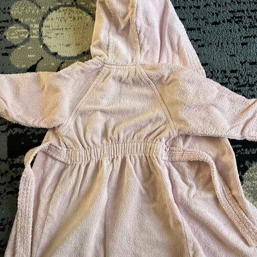 Baby bathrobe like new, pink, up to 2 years