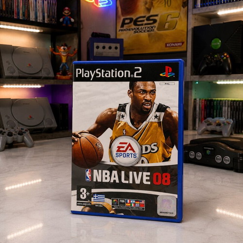 NBA Live 08 παιχνίδι για PlayStation 2 μεταχειρισμένο, πλήρες με manual