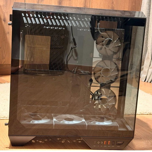 Darkflash DY470 Gaming Midi Tower with 7 ARGB Fans and GPU Bracket, Black