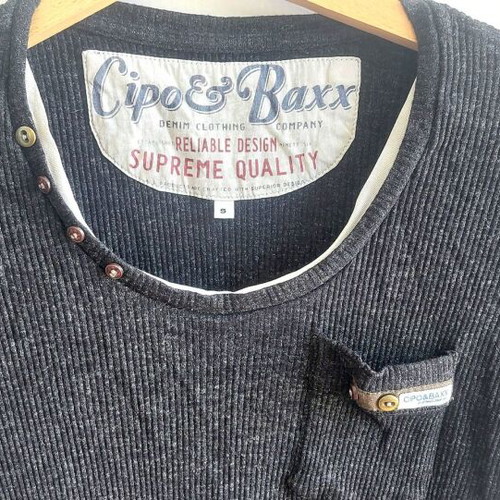 Cipo & Baxx black shirt, size small