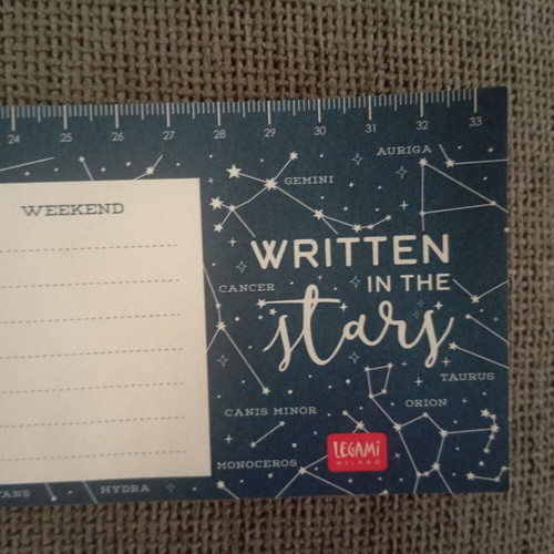 Legami Stars Weekly Office Planner used