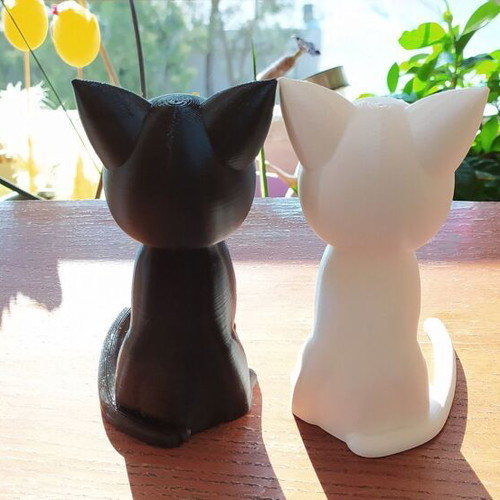 Sailor Moon Luna and Artemis Cats Set 3D Printed Figure 12 cm New