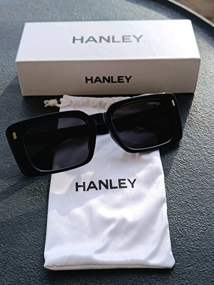 Hanley Le Grand TR2136 πολωμένα γυαλιά ηλίου καινούργια, μαύρα με θήκη