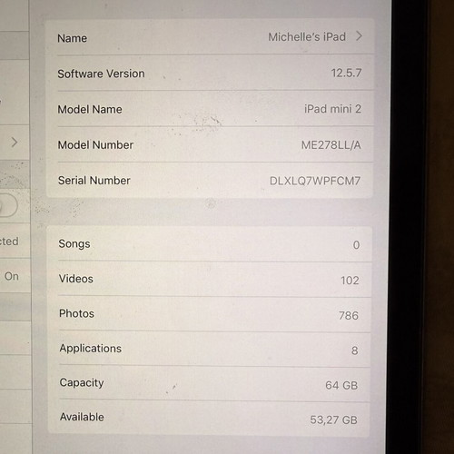 IPad Mini 2 A1489 used