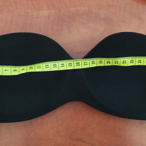Strapless bra new, black without straps