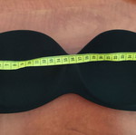 Strapless bra new, black without straps