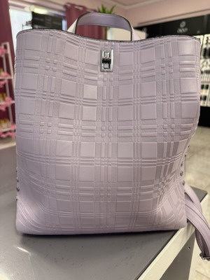 Backpack lilac color like new with 3 large compartments