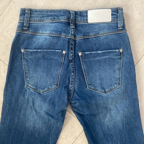 Stradivarius jeans like new, dark blue washed, wide leg