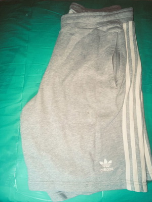 Adidas Bermuda shorts, grey, size Large