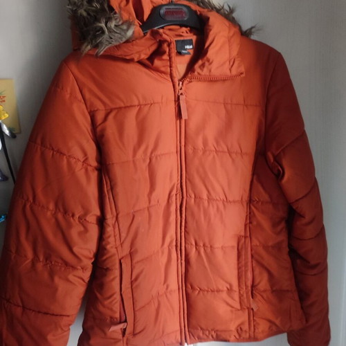 H&M women's orange jacket like new, youthful style