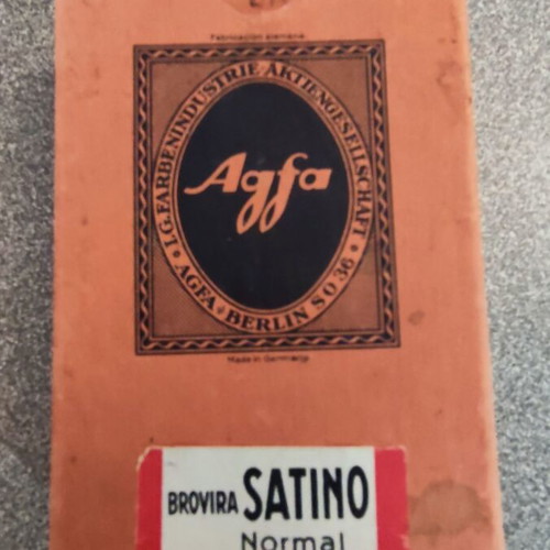Agfa Brovira Satino photographic paper like new, vintage 1950