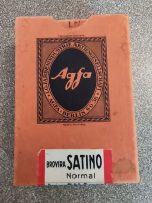Agfa Brovira Satino photographic paper like new, vintage 1950