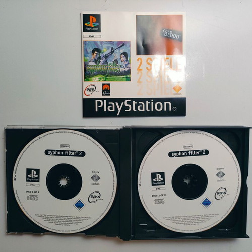 Syphon Filter 2 & Cold Blood PlayStation PS1 game used