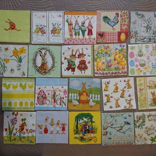 Decoupage napkins like new