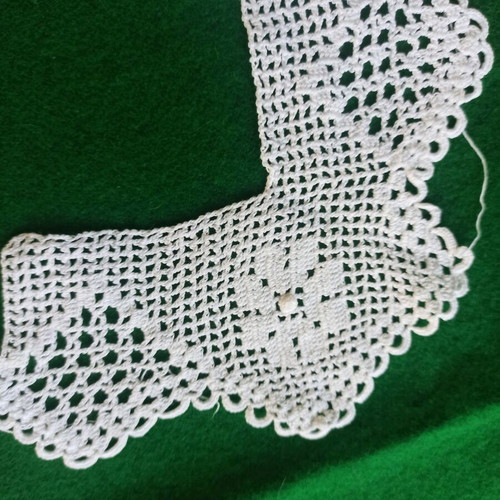 Handmade Crochet Lace With Corner, Like New