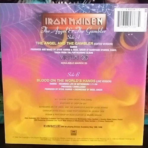 Iron Maiden Virtual XI 2LP και 7'' Angel & the Gambler υπογεγραμμένα, σαν καινούργια