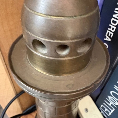 Vintage lighthouse table lamp made of solid bronze, like new
