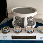 Two-tier rotating spice rack with 8 jars new