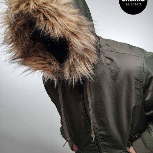 Harrington N2B Hooded Bomber Jacket like new, size L•XL, green